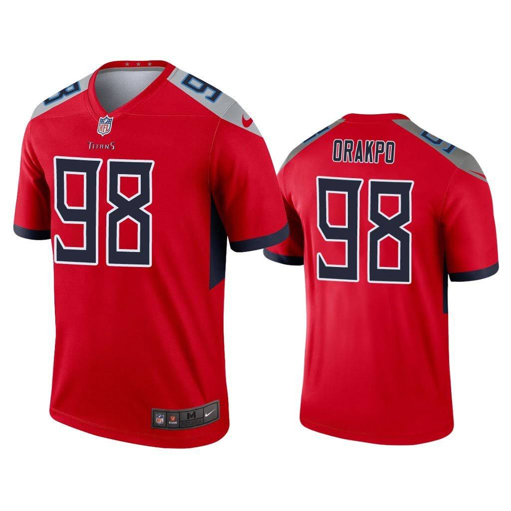 Men Tennessee Titans #98 Brian Orakpo Nike Red Inverted Legend NFL Jersey->tennessee titans->NFL Jersey